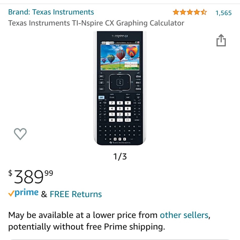 Full color LED graphing calculator